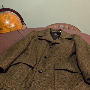 Vintage Richman Brothers Brown Overcoat – Size 38 REG–  Pure Wool